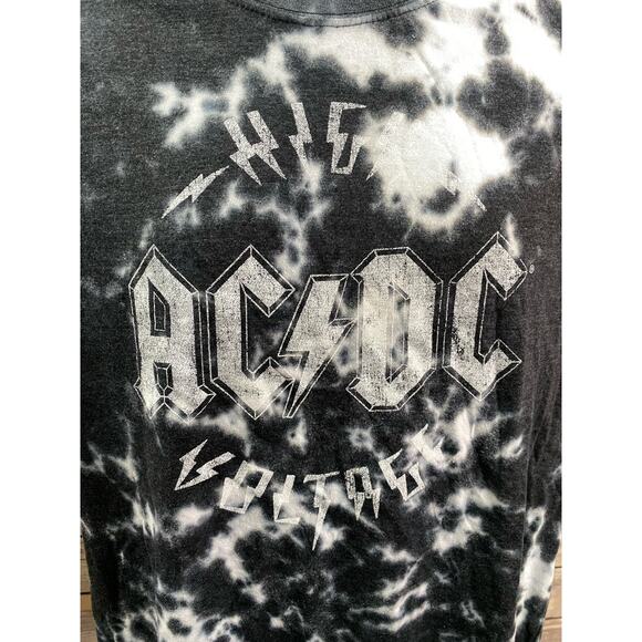 ACDC Shirt Mens Large Tie Dye High Voltage Band size Large - Picture 6 of 8